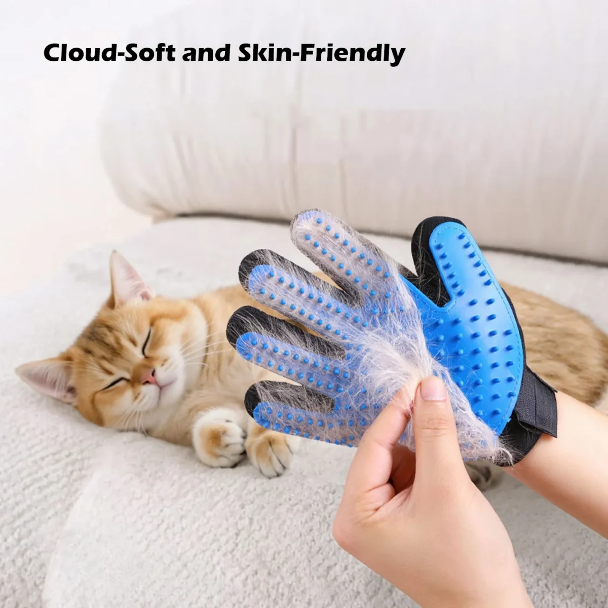 Dual-Sided Pet Grooming Gloves (1 Pair)