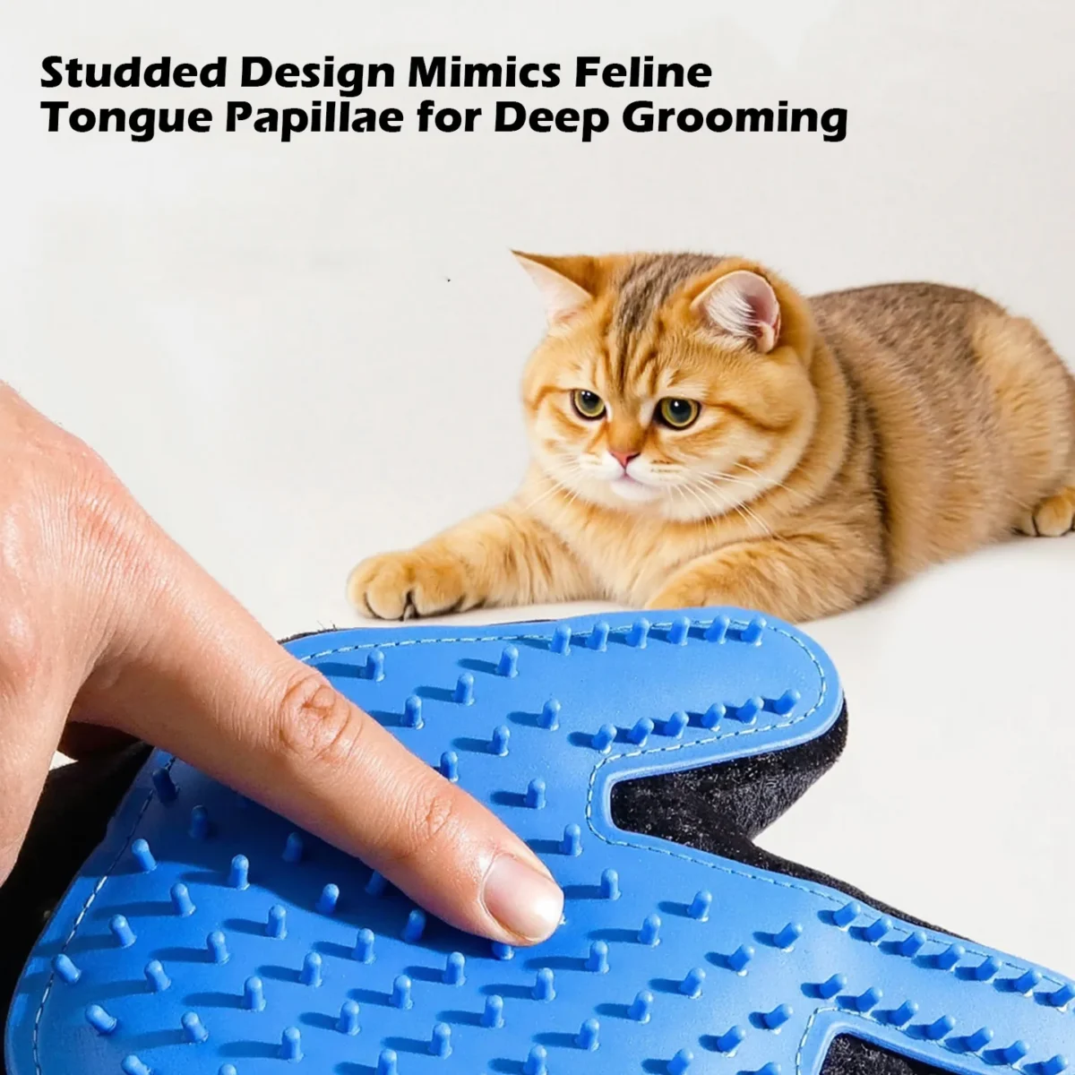 Dual-Sided Pet Grooming Gloves (1 Pair)